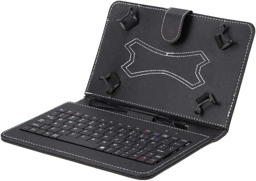 Lechnical Folding Foldable Folio Magnetic PU Leather Case Cover Stand Holder Without Keyboard Stylus Pen for Android 7/8 Inch Tablet