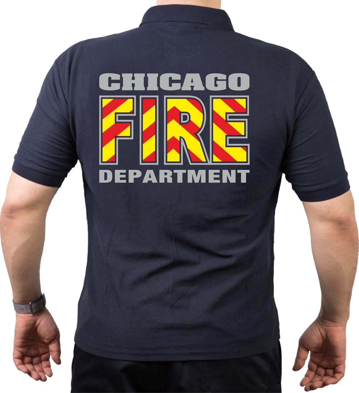 Chicago Fire Dept. (Red/Yellow Hatchback), Navy Polo Shirt Amazon.co.uk Clothing