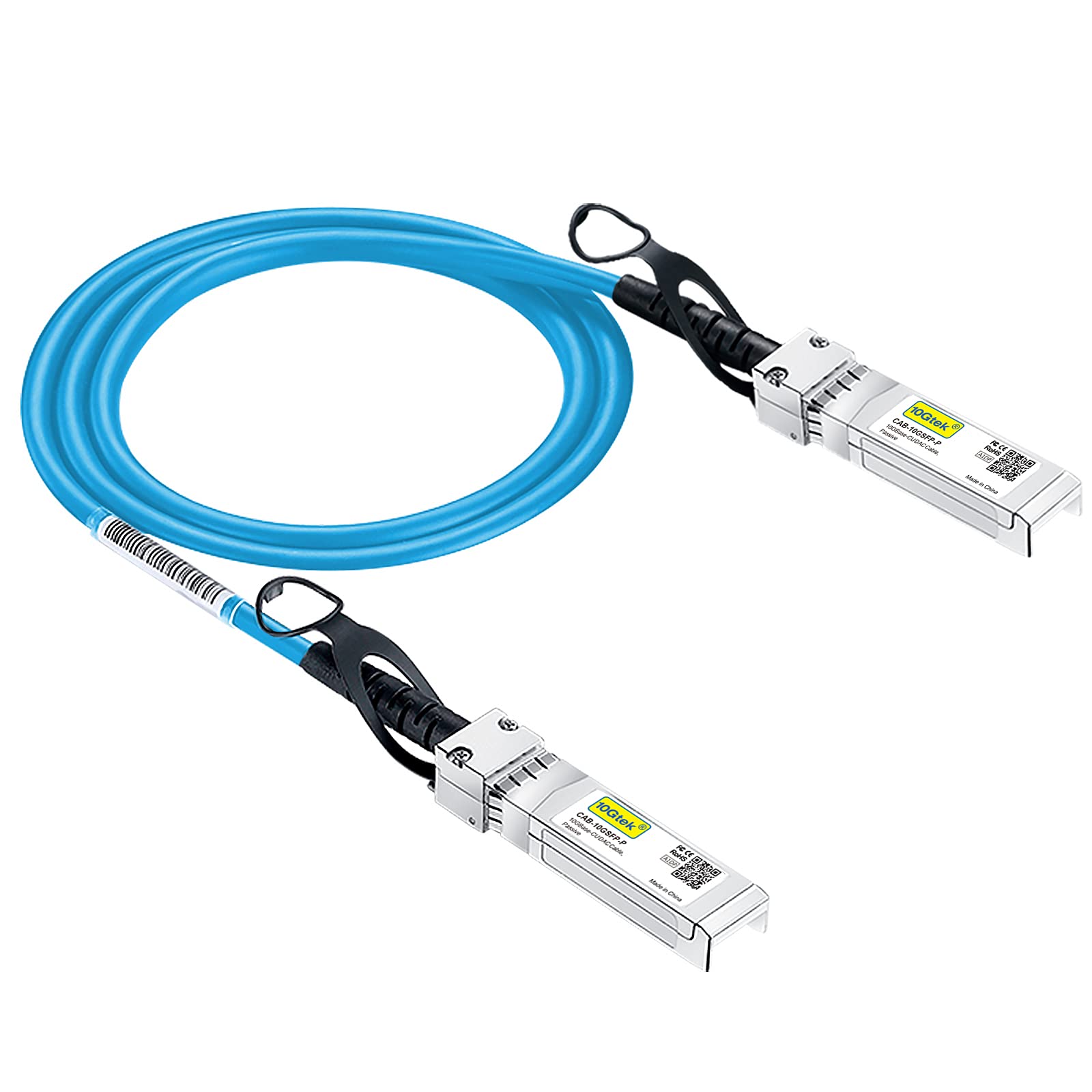 Photo 1 of [Blue] Colored 10G SFP+ DAC Cable - Twinax SFP Cable for Ubiquiti UniFi Devices, 1-Meter(3.3ft)