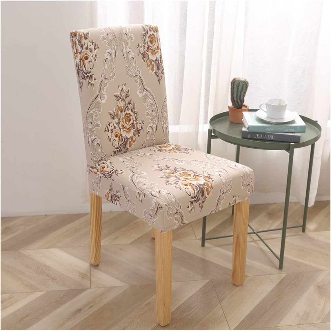 Chair Covers Spandex Flower Printing Chair Cover Dining Universal