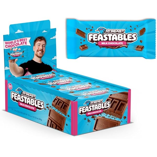 Amazon.com: Feastables Mr Beast Chocolate Bars – NEW Deez Nuts