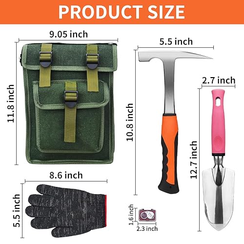 Rock Hammer Mining Kit, Rockhounding Geology Tools - View #12