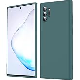 LeYi for Galaxy Note 10 Plus Case: Liquid Silicone Ultra Slim Shockproof Protective with Anti-Scratch Microfiber Lining, Soft Gel Rubber Case for Samsung Galaxy Note 10 Plus, Green