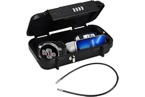 Hoxfly Portable Safe Box with Code, Waterproof Combination Security Lock Box, Travel Outdoor Mini Safe Box, Anti Theft Lockab