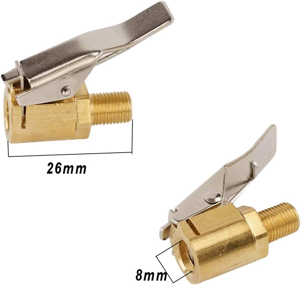 Osuter 8PCS Tire Air Chucks Copper Portable Tyre Valve Connector Car