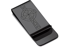 Bandmax Money Clip for Men, Stainless Steel Slim Wallet Cash Credit Card Holder Customizable Fashion Cash Clips Slim Pocket Wallet Gift for Father Husband Friend