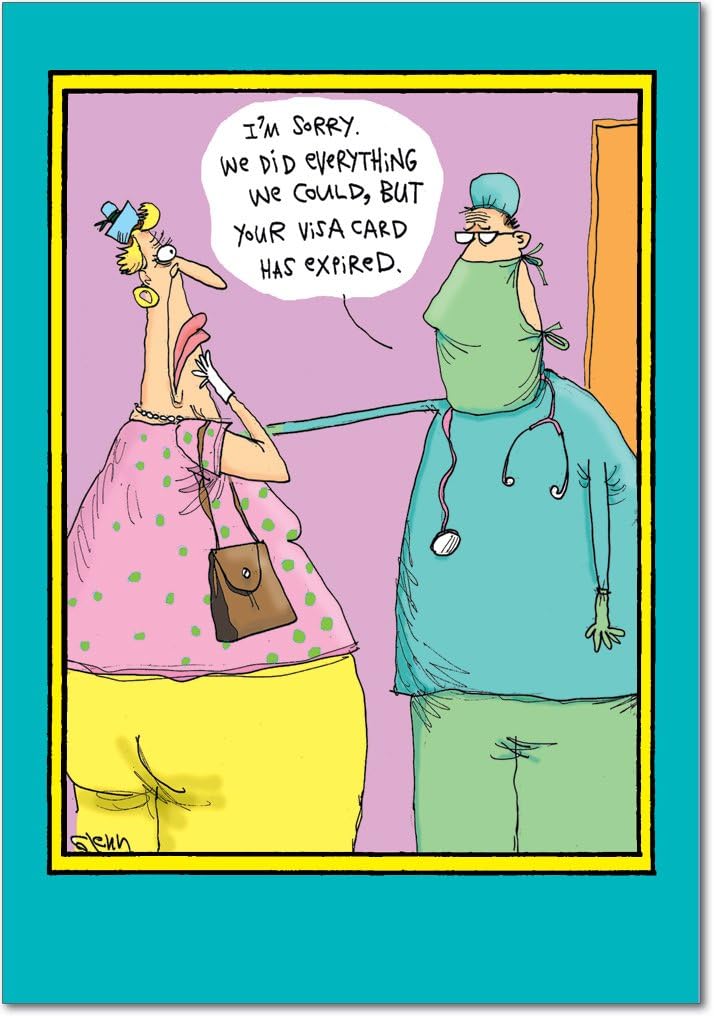 Visa Expired Birthday Joke Card Amazon Co Uk Office Products