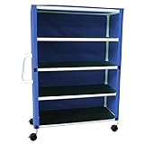 MJM International 345-4C-3 Four Shelf Cart with