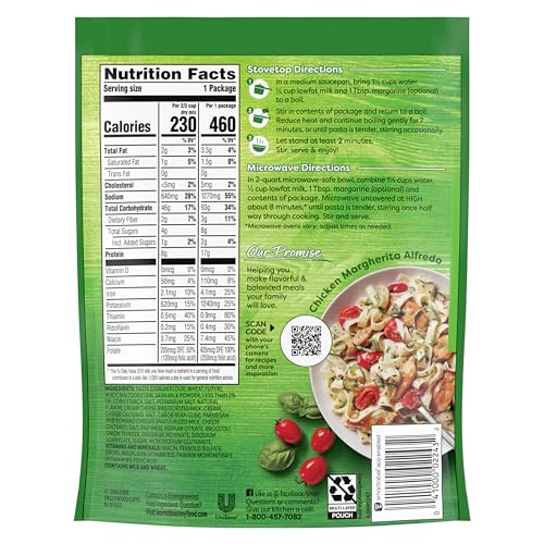 KNORR PASTA SIDES ALFREDO BROCCOLI FETTUCCINE FOR DELICIOUS QUICK PASTA SIDE DISHES NO ARTIFICIAL FLAVORS, NO PRESERVATIVES, NO ADDED MSG 4.5 OZ