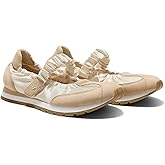 VIVAIA Ayla Women's Mary Jane Flats - Satin Round Toe Ballet Sneakers with Elastic Strap, Lightweight Cushioned Walking Shoes, Comfortable Dressy Sneakerina