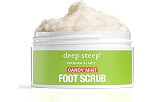 Deep Steep Natural Candy Mint Therapeutic Foot Scrub - 8 Ounce