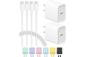 STAKYCET iPhone 16 15 Charger Fast Charging USB C Charger Block 2-Pack Type C Charger iPhone 16 Charger 6FT Cord for iPhone 16/16 Plus/16 Pro/16 Pro Max/iPhone 15/iPhone 15 Pro/iPhone 15 Pro Max,Samsung