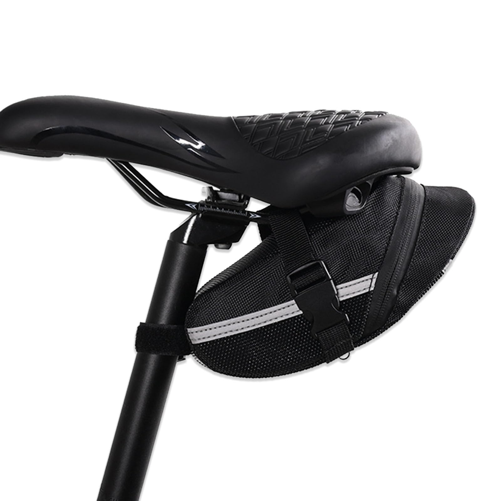 Quixotical Under Saddle Tool Bag, Bike Seat Pouch Bicycle Under Seat Pack, Bicycle Bags Rear Saddle with Velcro Attachment, for MTB Road Folding Bike