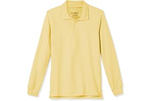 Educated Uniforms Boys 2T-20 Long Sleeve Pique Polo Uniform Shirt