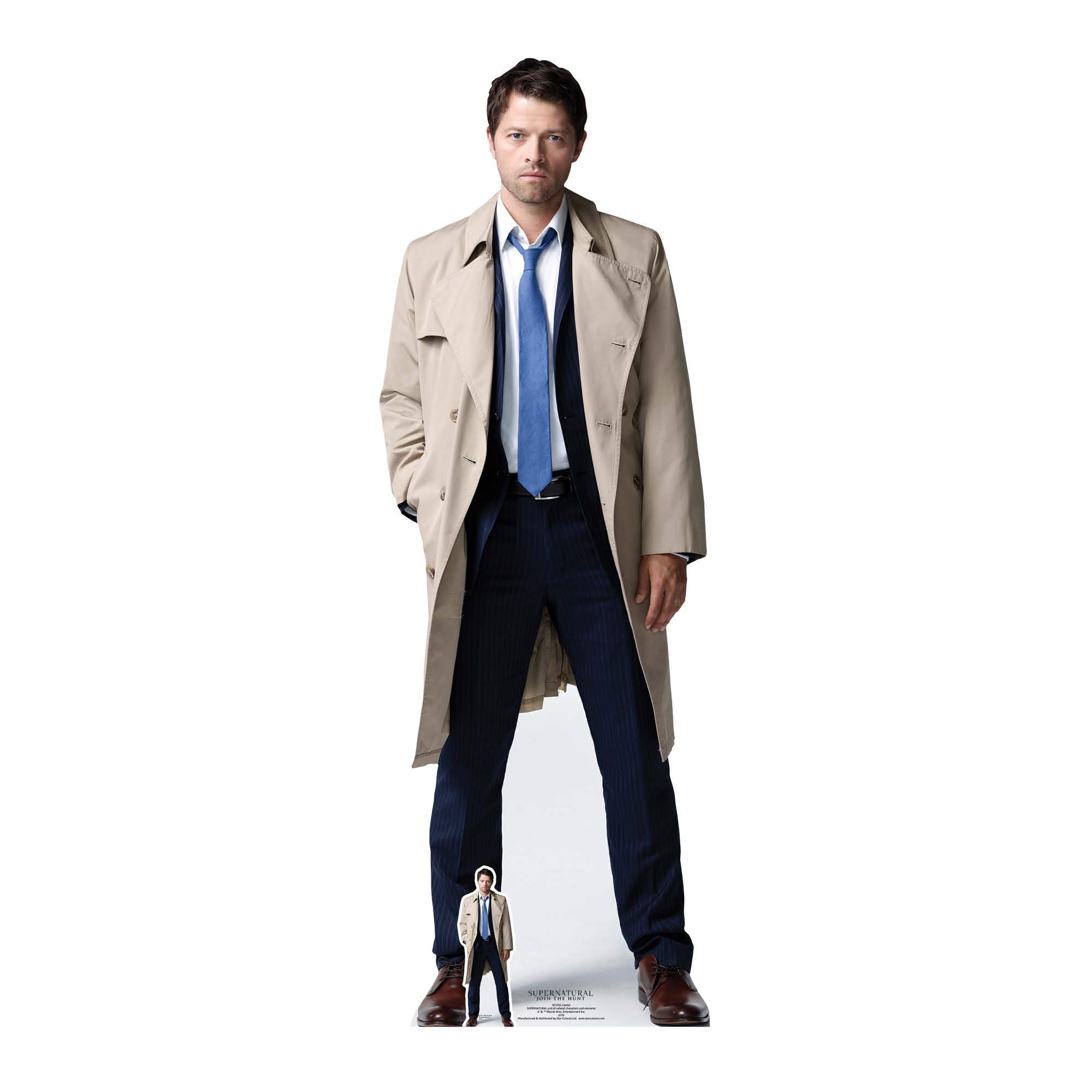 Star Cutouts SC1351 Castiel Misha Collins Lifesize Cardboard Cutout – Supernatural Angel Display, TV Fan Gift & Party Decoration