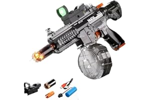 Electric Water Gun, Long Range Automatic Water Blaster with LED & Fast Charging, Durable Outdoor Water Pistol for Kids Adults