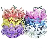 Venetian Costume Party Mask Masquerade Plastic Metallic Halloween Masks-Assorted color