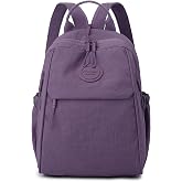 maytopia Mini Backpack for Women Nylon Small Backpack Purse Crossbody Sling Bag Convertible Backpack Casual Shopping Daypack (Purple)