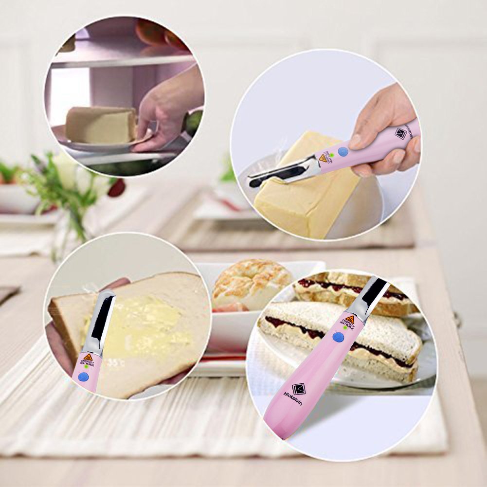 Heated Butter Knife Spreader Rechargeable Auto Warm for