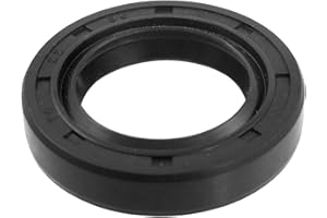 uxcell Oil Seal, TC 22mm x 35mm x 7mm Nitrile Rubber Cover Double Lip with Spring for Automotive Axle Shaft, Black Pack of 1