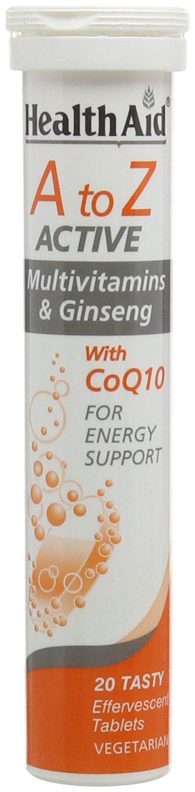 HealthAid A to Z Multivitamin Effervescent Vegetarian Tablets, Pack of 20 Tablets