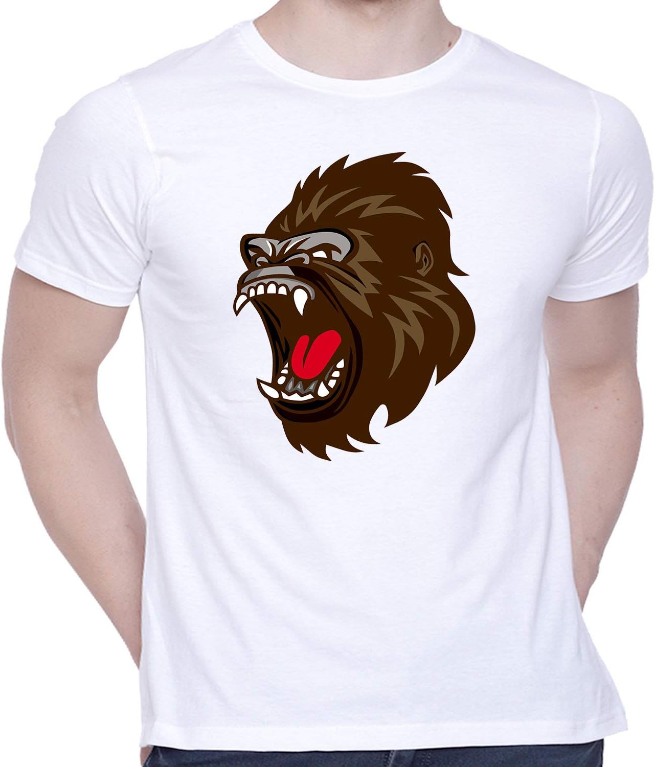 CreativiT- Growling Gorilla - Unisex Cotton T Shirt