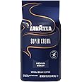 Lavazza Super Crema - Mezcla de café en grano entero, tostado expreso ligero mediano, calidad prémium, aromático, suave y cre