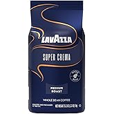 Lavazza Super Crema Whole Bean Coffee, Medium Espresso Roast, Arabica and Robusta Blend, 2.2 lb Bag, Package May Vary (Pack of 1)