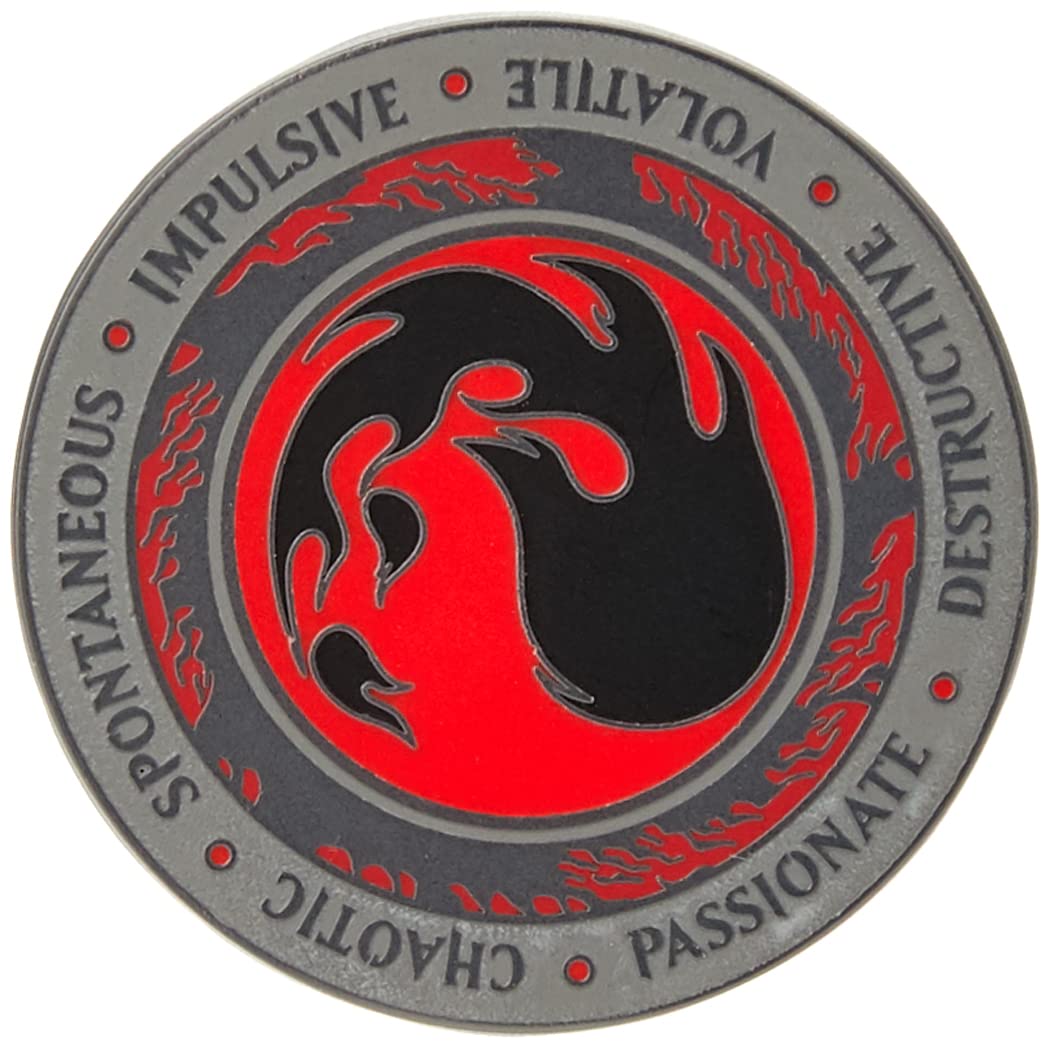 Magic the Gathering - Red Mana Crest Augmented Reality Pin