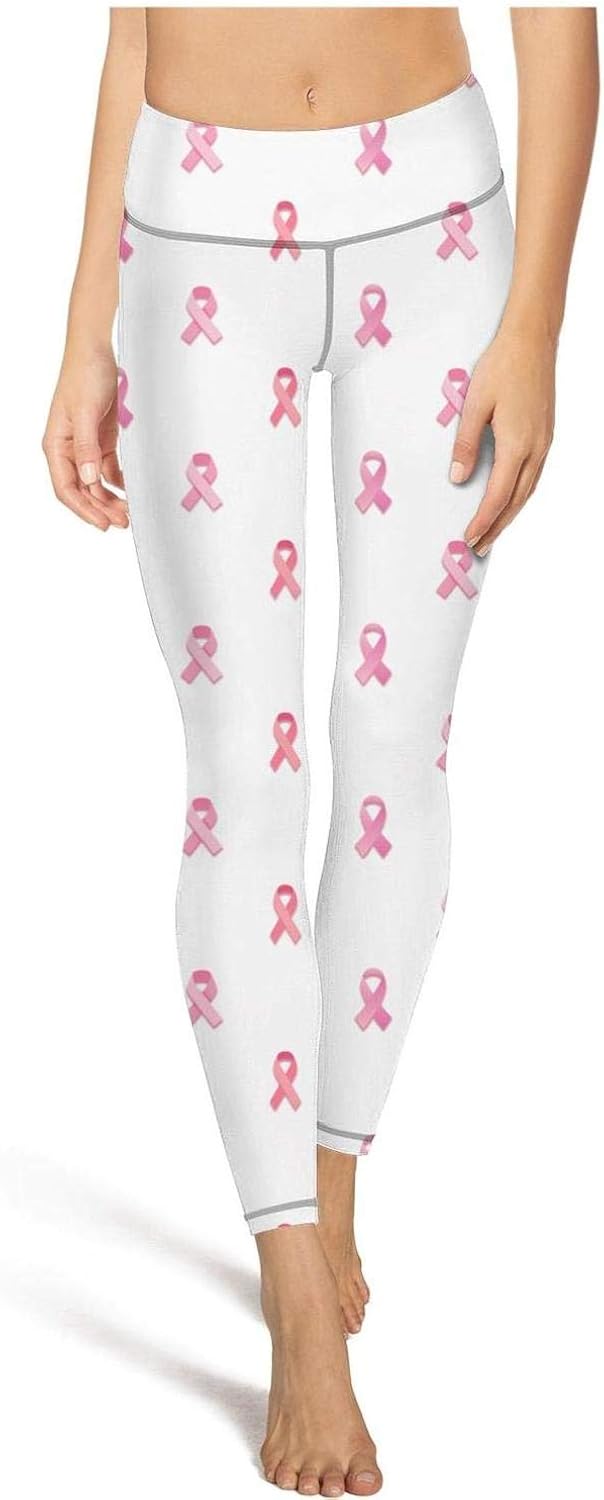 FItTer Breast Cancer Awareness Pink Ribbon Womens Flare Yoga Pants