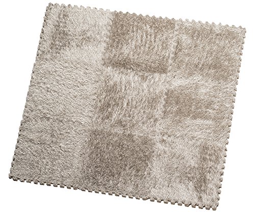 UPC 848441047952, HemingWeigh Fuzzy Area Rug - 9 Fluffy Carpet Tiles for Kids - Ideal for Nursery Décor, Baby Room, Playroom and Kids Room. Plush, Velvet-like Texture, Anti-slip &amp; Durable Rug (Grey)