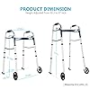 OasisSpace Compact Folding Walker, with Trigger Release and 5 Inches ...