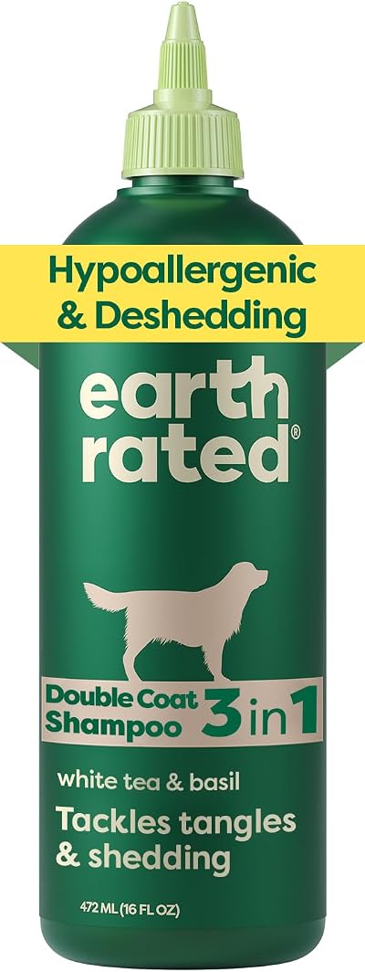 Earth Rated 3-in-1 Deshedding Dog Shampoo 473 ml White Tea Basil