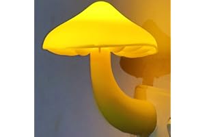 AUSAYE Sensor LED Night Lights for Adults Kids NightLight Cute Mushroom Night Light Plug in Wall Lamps for Bedroom, Bathroom,Toilet, Stairs, Kitchen, Hallway Corridor Warm Yellow