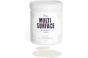 CIONIA All-Purpose Paint, 5 Oz - Furniture and Cabinet Paint for Interior/Exterior - No Sanding, Quick Drying - Water Based Multi Surface Paint for Wood, Walls, and More - Ivory White (Trial Size)