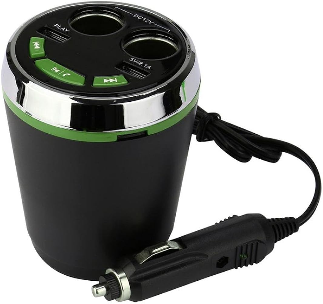 MChoice Bluetooth LED Car Cigarette Lighter Kit MP3 Player Speaker 2Port USB Charger