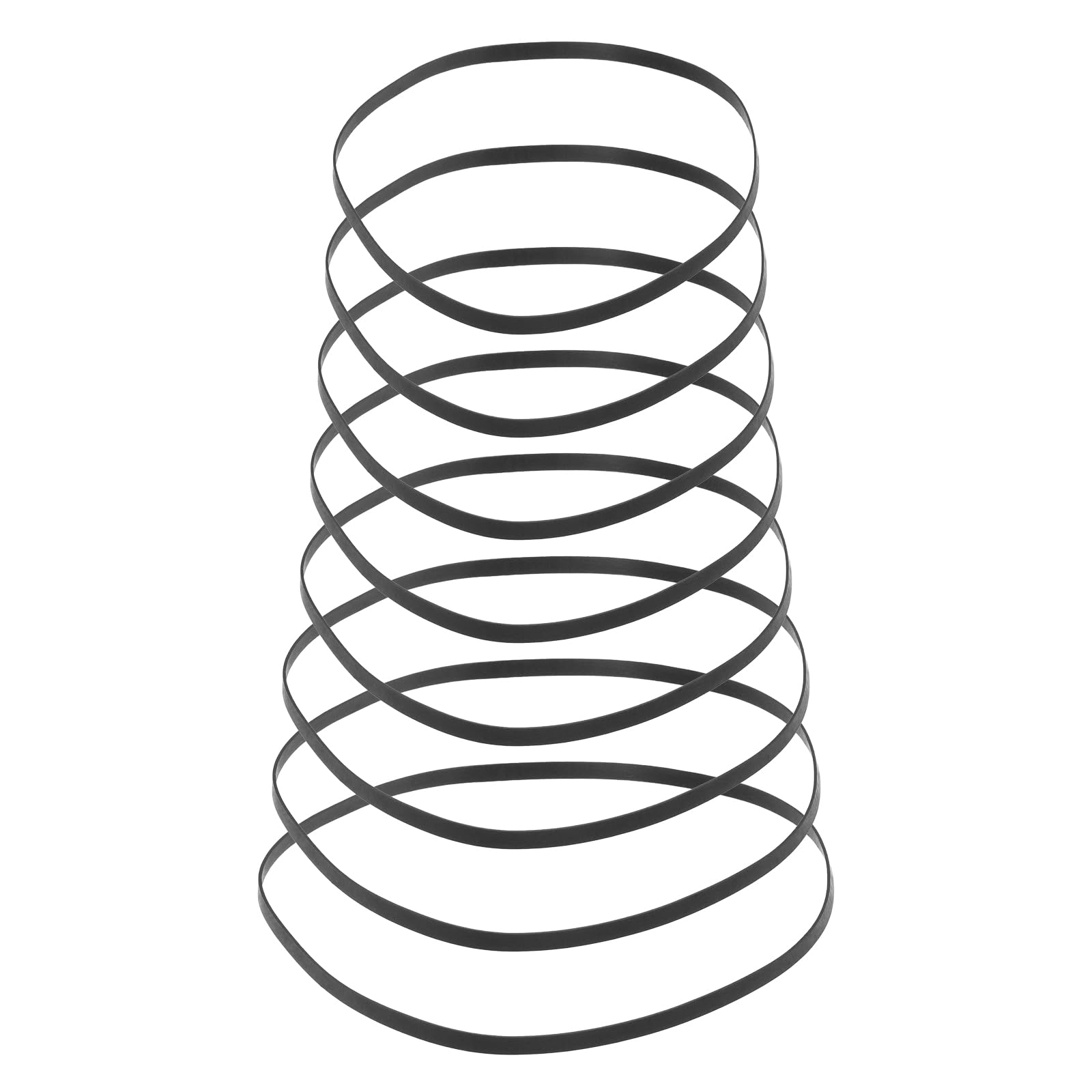 LT Easiyl 100pcs 3mm Width Recorder Rubber Belt 40-135mm Mix Flat Cassette Tape Machine Belt Repair Assorted Belt for Recorder Walkman Repeater DVD Drive