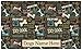 Drymate Personalized Pet Bowl Placemat, Custom Dog & Cat Food Feeding Mat - Absorbent Fabric, Waterproof Backing - Machine Washable/Durable (USA Made) (16