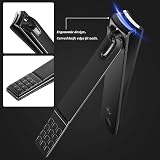 Acehome 7 in 1 Nail Clipper Manicure Set Red Leather Case Stainless Steel view 4