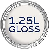Dulux Non Drip Gloss Paint Pure Brilliant White 1.25L for Wood Metal view 3