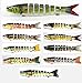Discover Fish® 8"/20cm Big Pike Muskie Multi Jointed Fishing Lure Bait Life-like Swimbait Deepsea Swim Fish Huge New