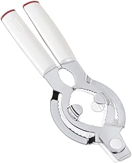 Leifheit Deckelöffner ComfortLine-Serie, für Gläser oder Flaschen, Flaschenöffner mit ergonomischem Komfort-Griff aus Kunststoff, inklusive leicht bedienbaren Kapselheber, Gläseröffner, weiß