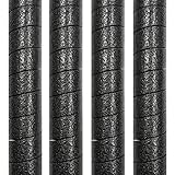 Oodles of Noodles 4 Pack Curlz Craft Foam for Crafts and Projects - 50 inch pre-Cut Spiral Black