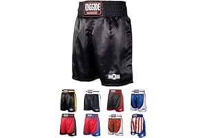 Ringside Pro-Style Boxing Trunks, Satin Shorts for Men and Women, Ideal for Boxing, MMA, Muay Thai