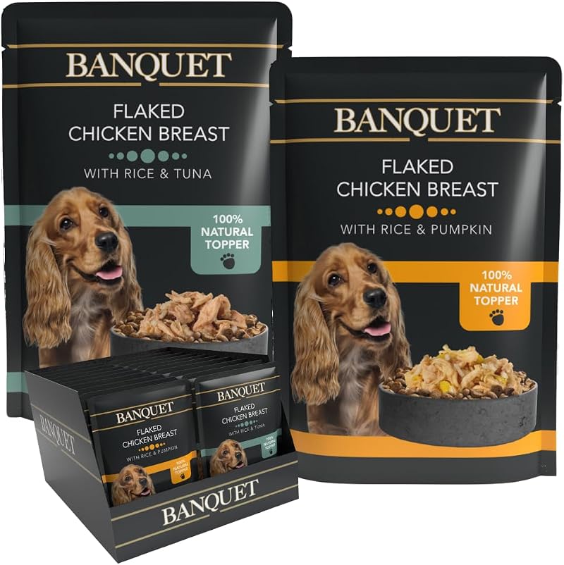HiLife Banquet Wet Dog Food Chicken Rice Tuna Pumpkin 30 Pouches 100g