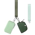 Babysun Mini Zip Around Dual Pouch Wristlet With 2 Straps Wristlet Keychain Wallet for Women Coin Purse Small Cute for Teen Girl