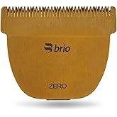 Brio Stainless Steel Zero Blade for Beardscape V1 &amp; V2 Trimmers (Gold) | Cuts Extremely Close at 0.2mm &ndash; Perfect for Tight Lines &amp; Cleaning Up Mustaches