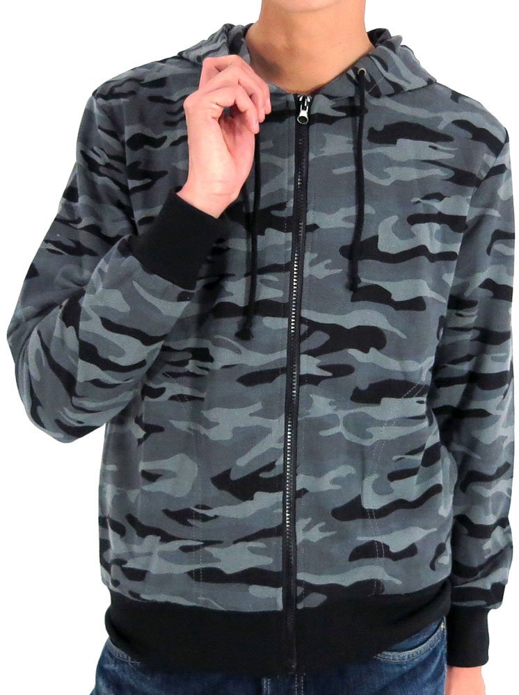 Barcedos Men S Comouflage Hooded Sweatshirt Casual Full Zip Hoodie Buy Online In Burundi At Burundi Desertcart Com Productid