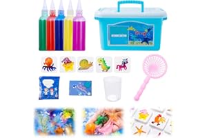 SICOSPI Magic Water Gel Toy Kit, 2026 Upgraded Aqua Fairy Water Gel Kit, Handmade Magic Fairy Waters Gels Set, DIY Magics Waters Gels Kits, Christmas Birthday Gifts Crafts Art DIY Kits (60ml - 5Color)