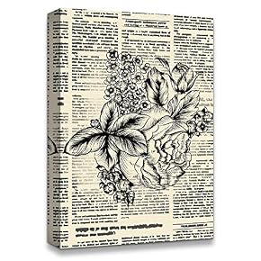 Flower On The Newspaper Home Artwork for Living Room Bedroom
